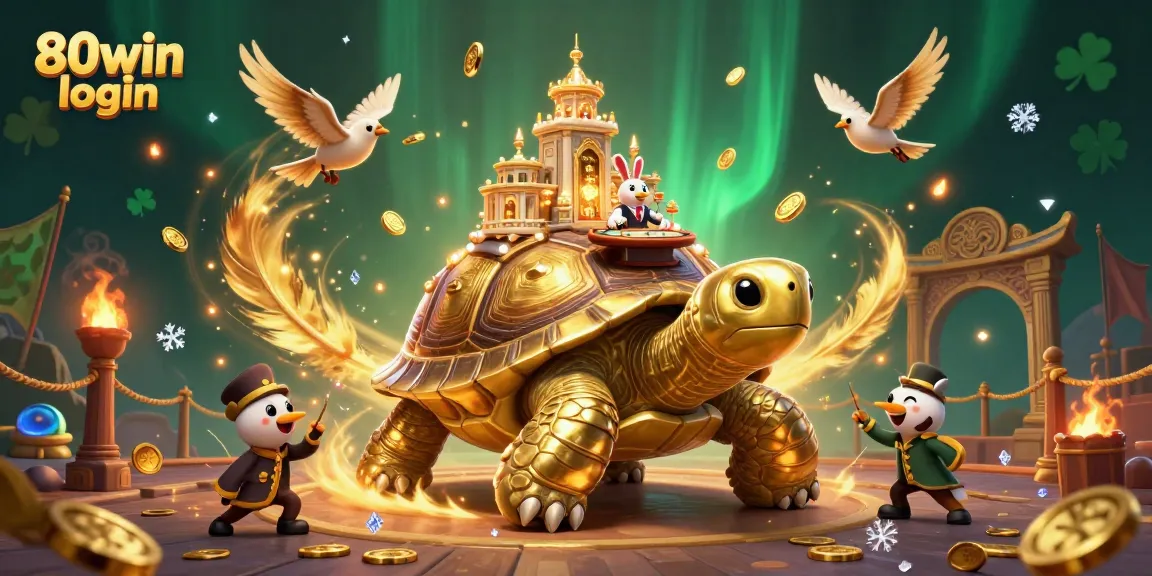 Experience the exciting 80win login with festive gaming elements and a vibrant casino atmosphere.