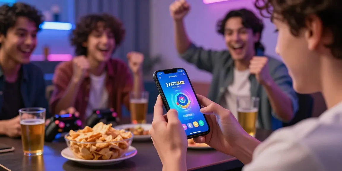 Explore more through engaging online gaming with friends, showcasing excitement and interaction.