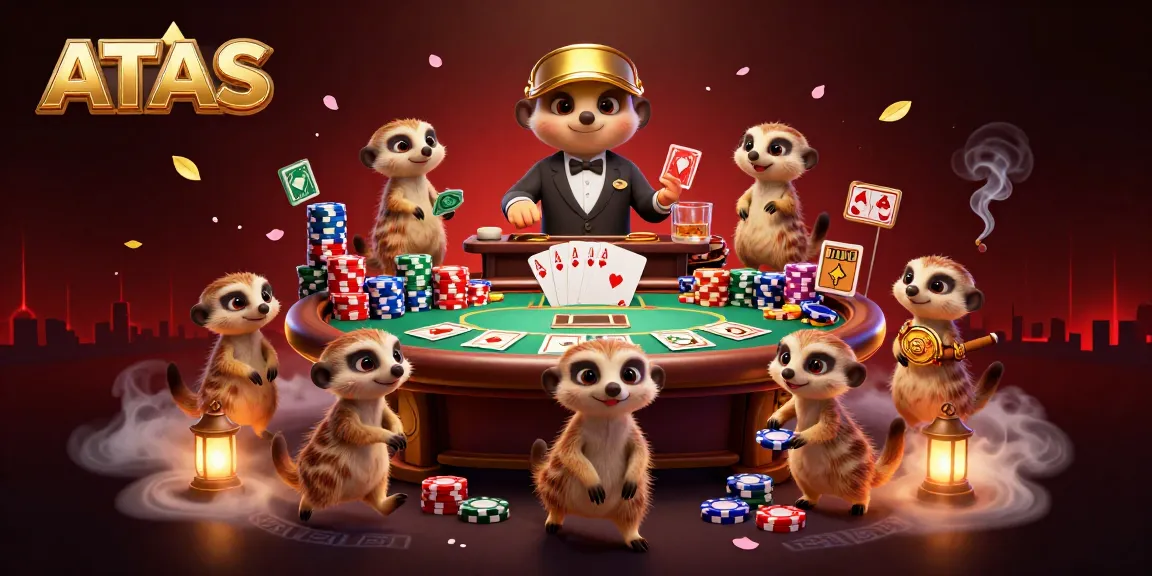 Engage in thrilling gaming with ATAS, where 3D meerkats orchestrate an exciting casino experience.