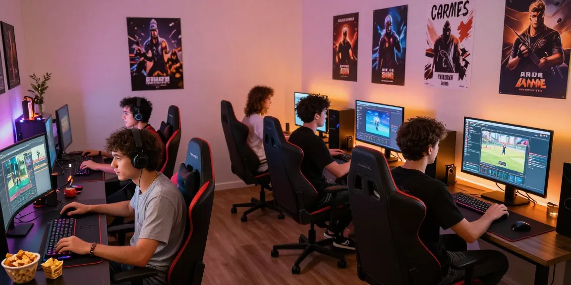 Exciting gaming session with Raja Game login on vibrant screens and diverse gamers enjoying multiplayer.