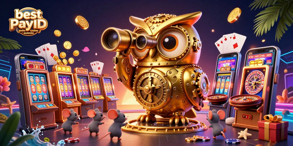 Experience the thrilling action at the best PayID pokies casino Australia with vibrant casino themed illustration.