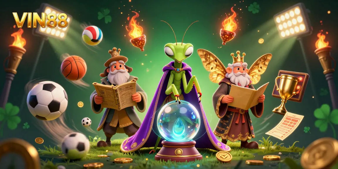 Engage in thrilling games at VIN88 while a fortune teller guides your bets through a mystical atmosphere.