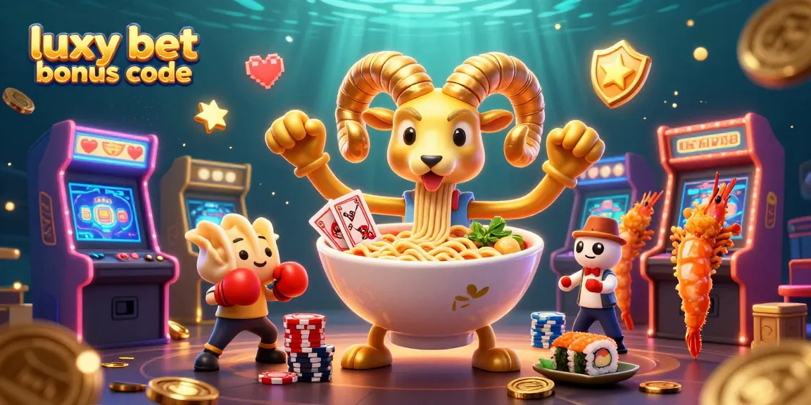 Engage with the luxy bet bonus code in an exciting casino-themed scene full of vibrant characters and dynamic game elements.