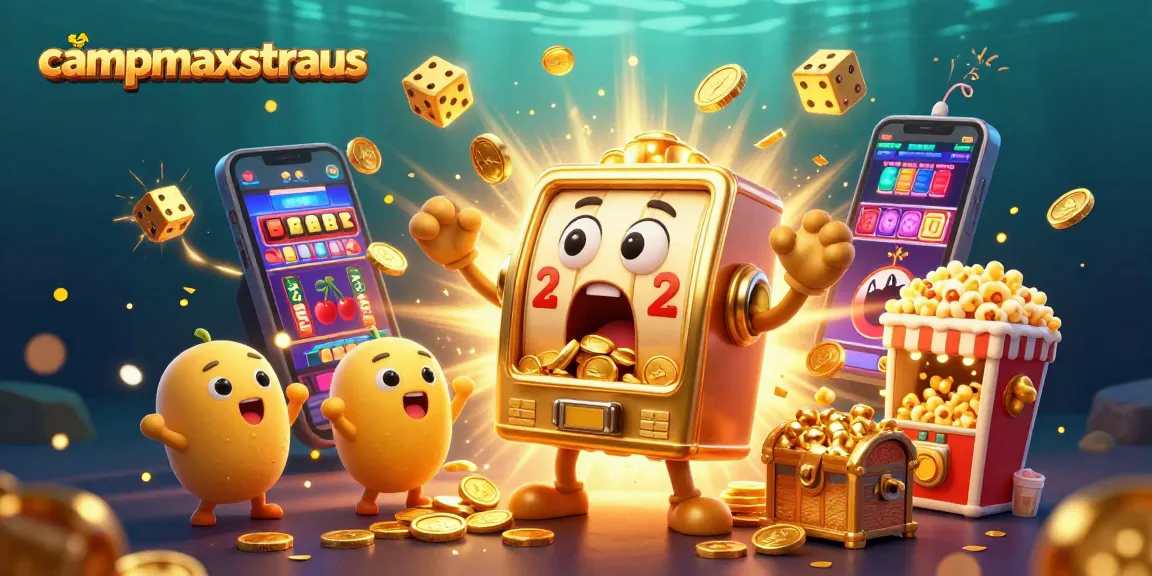 campmaxstraus menghadirkan mesin slot emas terkejut saat jackpot dengan kerumunan ramah di sekitar.