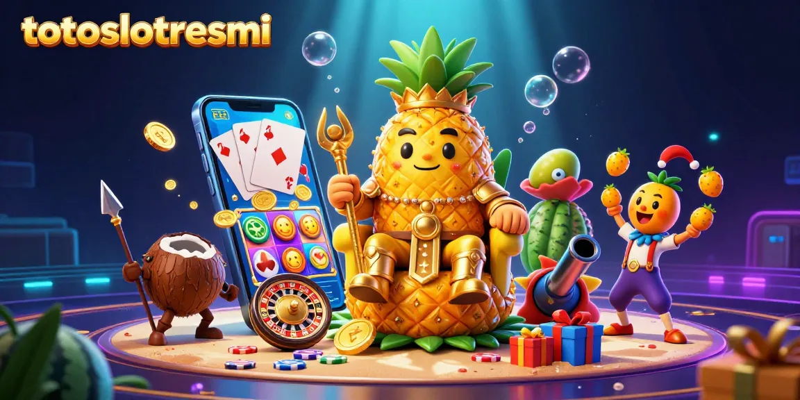 Experience the exciting world of totoslotresmi with vibrant casino-themed characters and slot game action.