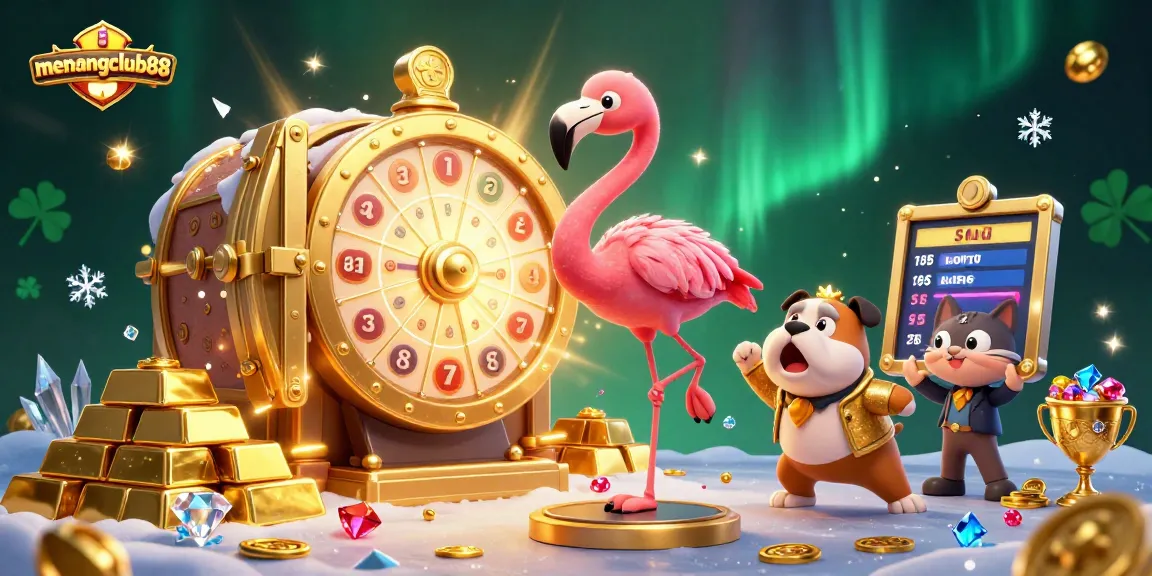 Spin the big wheel of fortune with menangclub88 featuring glamorous 3D characters in an exciting casino scene.